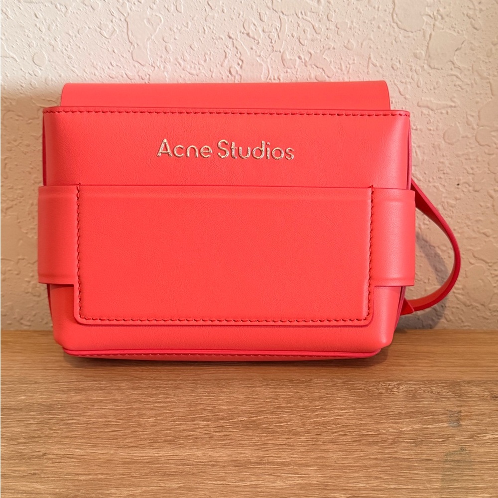 Authentic Acne Studios Musubi Mini Crossbody Bag Electric Pink w/ Dust Bag